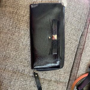 Patent Leather Wristlet Wallet